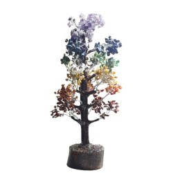 Big Seven Chakra Tree - 1000 Pieces Multicolour Stones Certified