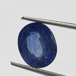 Blue Sapphire (Neelam Stone) Lab-Certified 6.47 Carat