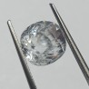 Authentic White Zircon Transparent Stone & Lab Certified 9 Carat