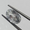 Authentic White Zircon Transparent Stone & Lab Certified 7.34 Carat