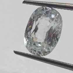 Authentic White Zircon Transparent Stone & Lab Certified 8.32 Carat