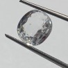 Authentic White Zircon Transparent Stone & Lab Certified 6.46 Carat