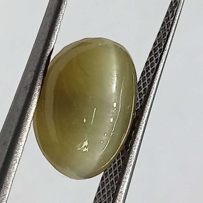 Cat’s Eye Stone (Lehsunia) & Lab- Certified Gemstone – 7.33 Carat