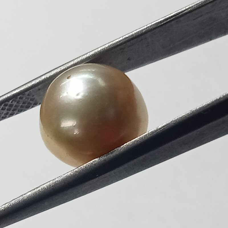 Original Natural Yellow (Golden) Pearl (Moti) Stone - 8.98 Carat