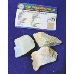 Amazonite Raw Stone (3 piece) Certified & Genuine