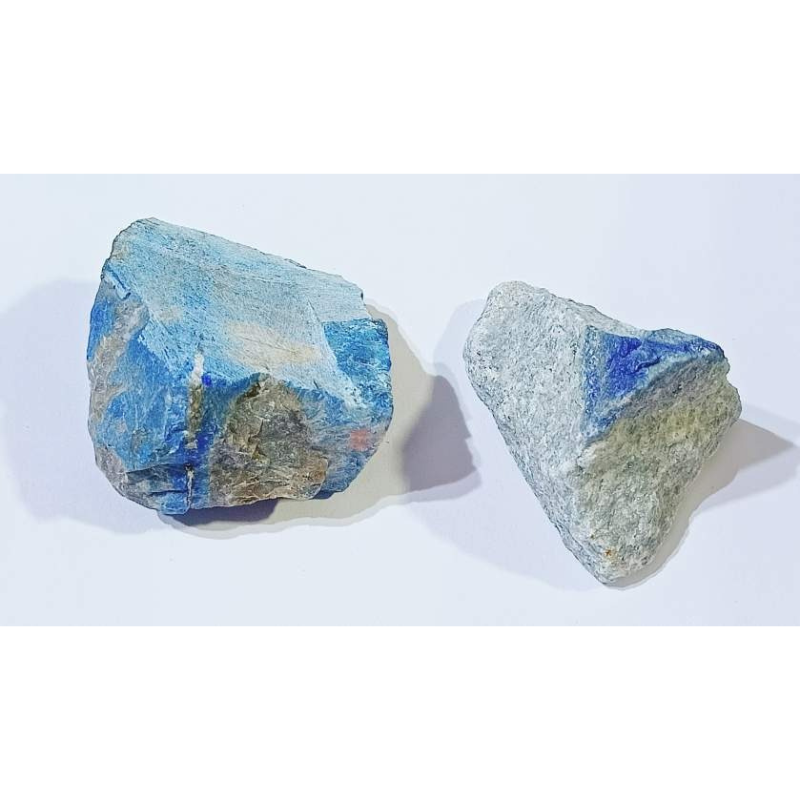 Natural Lapis Lazuli Raw Stone (2 piece) Certified