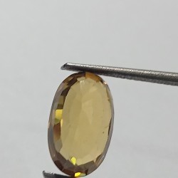 Natural Yellow Zircon Transparent Stone & Lab Certified 5.68 Carat