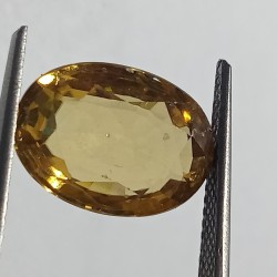 Natural Yellow Zircon Transparent Stone & Lab Certified 8.40 Carat