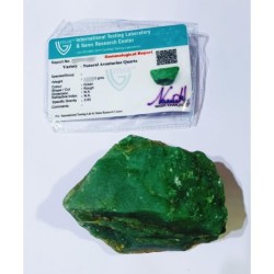 Natural Green Aventurine Raw Stone (1 Piece)  Certifed