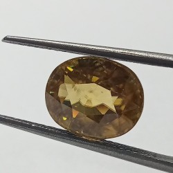 Natural Yellow Zircon Transparent Stone & Lab Certified 7.30 Carat