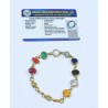 Certified Navratna Bracelet Natural Stones in Panchdhatu