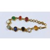 Certified Navratna Bracelet Natural Stones in Panchdhatu