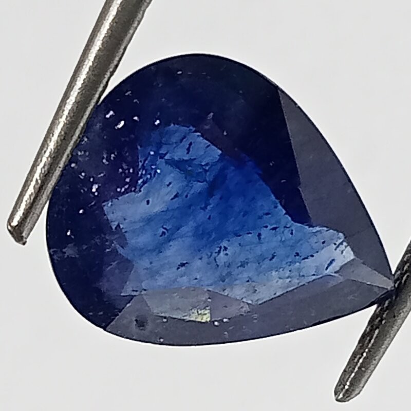 Blue Sapphire Pear Shape (Neelam Stone) Lab-Certified 6.60 Carat