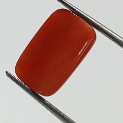 Authentic Original Red Coral Stone With Lab-Certified 9.57 Carat