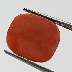 Authentic Original Red Coral Stone With Lab-Certified 3.04 Carat