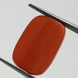 Authentic Original Red Coral Stone With Lab-Certified 13.35 Carat