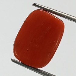 Authentic Original Red Coral Stone With Lab-Certified 10.40 Carat