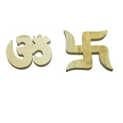 Shriparni Wooden ॐ (Om) / 卐...