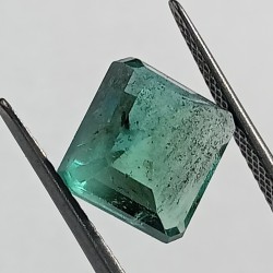 Square Shape Panna Stone (Emerald) With Lab Certified - 4.72 Carat